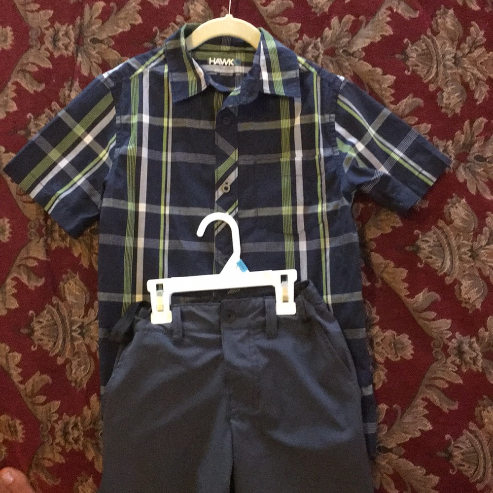 Hawk boys shorts set.